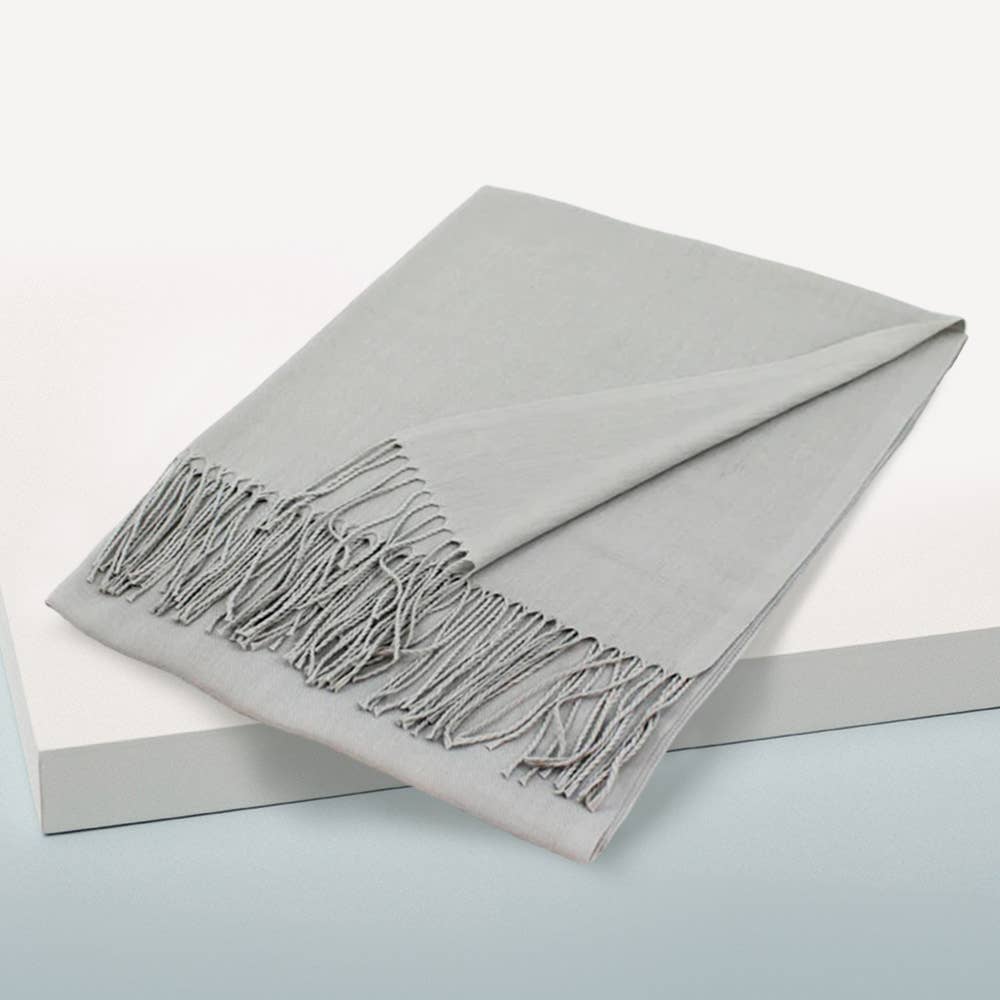 Sensibling Corp. - Vente Écharpe – femme - Écharpe châle unie en pashmina31