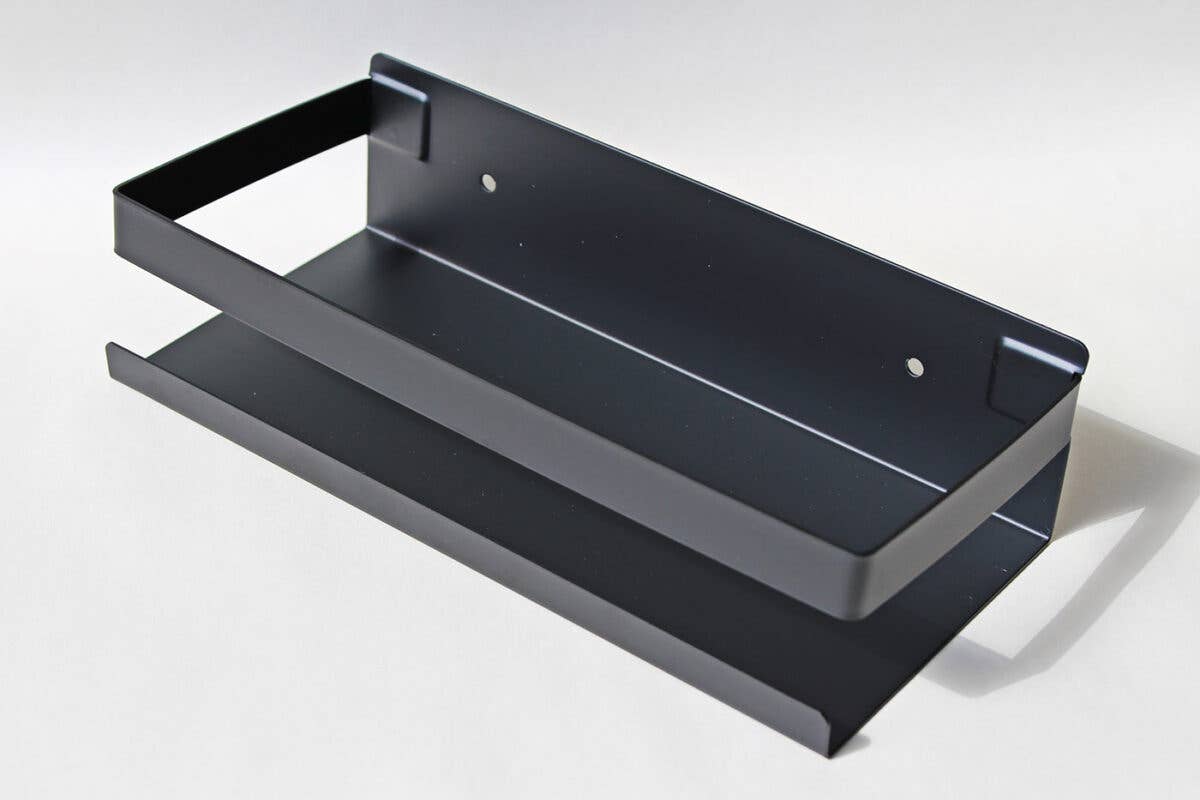 MOUD Home - Wholesale Wall Mounted Shelf - Bath Shelf for Bathroom – Black - 23 cm2