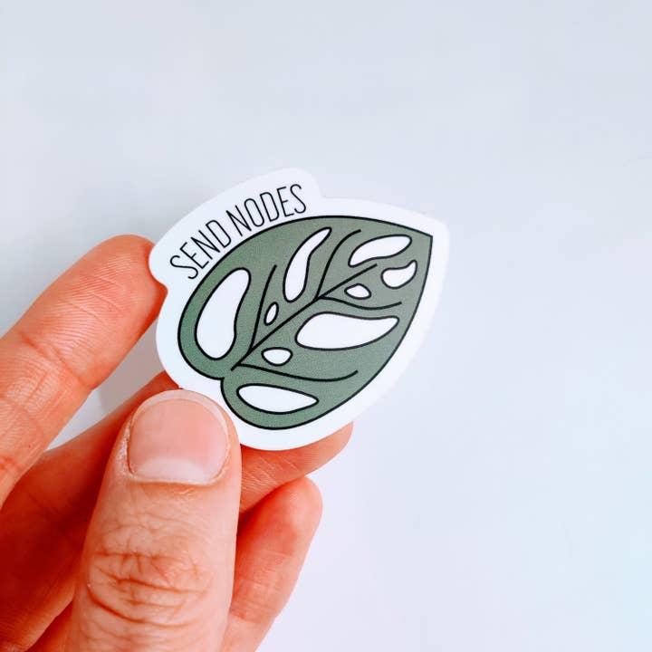 Send Nodes Vinyl Sticker for wholesale by BumbleB Graphic Design