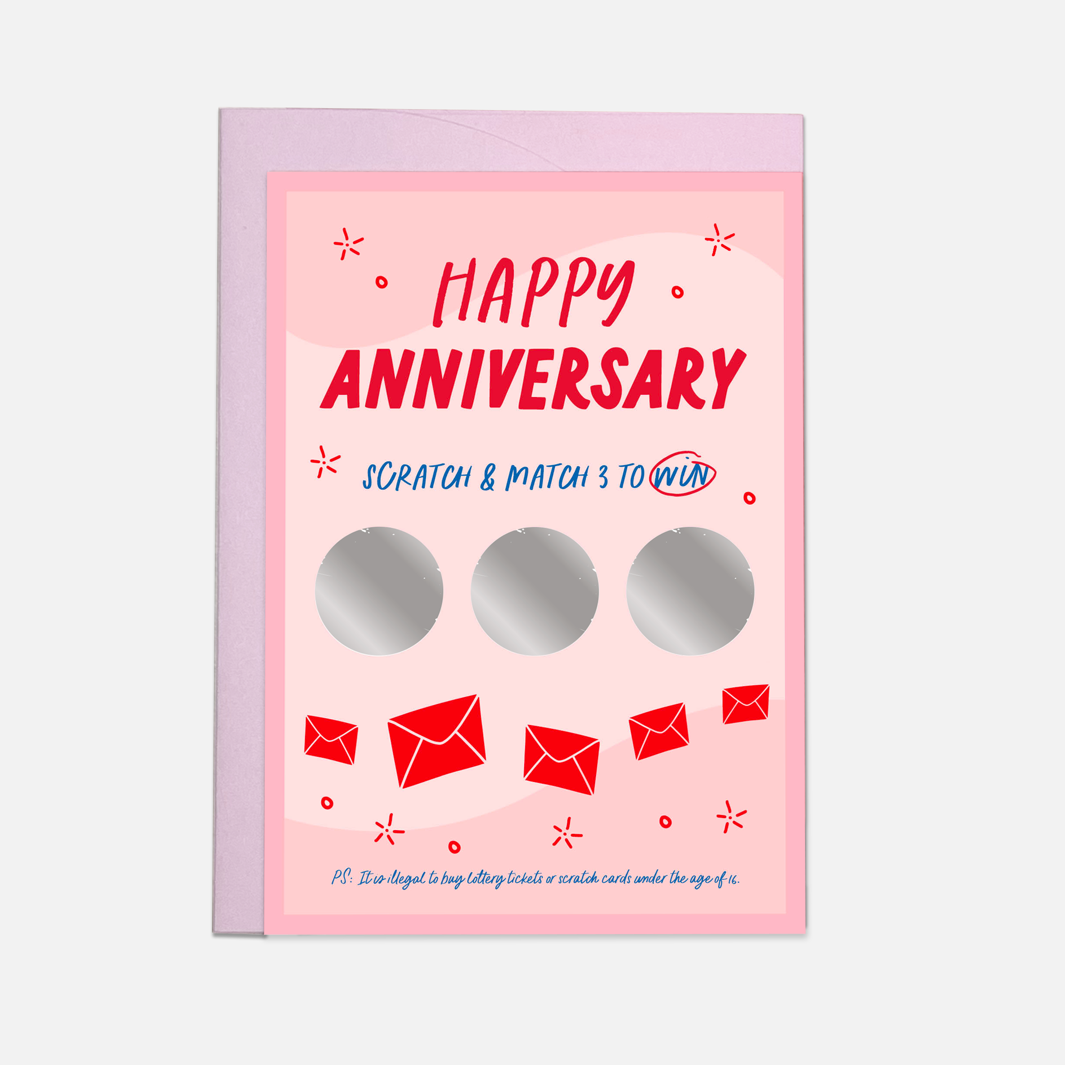 Kaart Blanche - Vente Cartes d'anniversaire - Carte de vœux d'anniversaire à gratter, avec 3 cercles à gratter1
