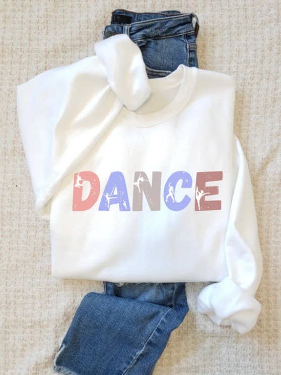 DANCE crew sweatshirt for wholesale by The Black Frame Boutique