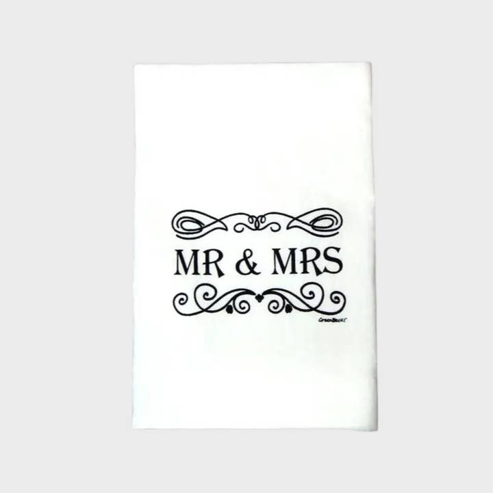 Mr & Mrs Kitchen Towel | Tea Towels | Wedding Dish Towels and other Purchase Wholesale mr.t shirts. Free Returns & Net 60 Terms on Faire trending on Faire.