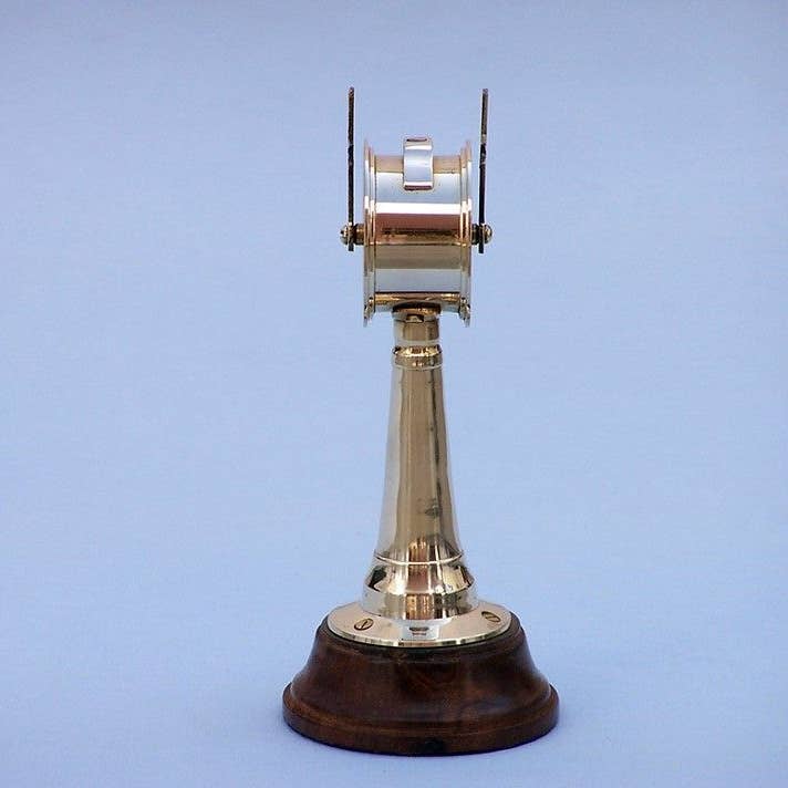 Hampton Nautical - Wholesale Decorative Tabletop Object - Brass Titanic Engine Room Telegraph 7"