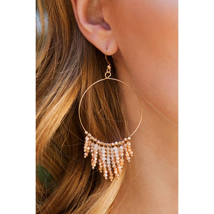 Urbanista - Wholesale Dangle Earrings - Beaded Tassel And Ring Earrings