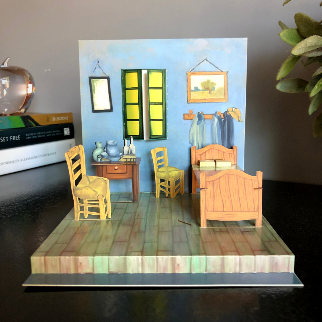Today is Art Day - Wholesale Everyday Greeting Card - Bedroom in Arles - Van Gogh - Pop-up Card3