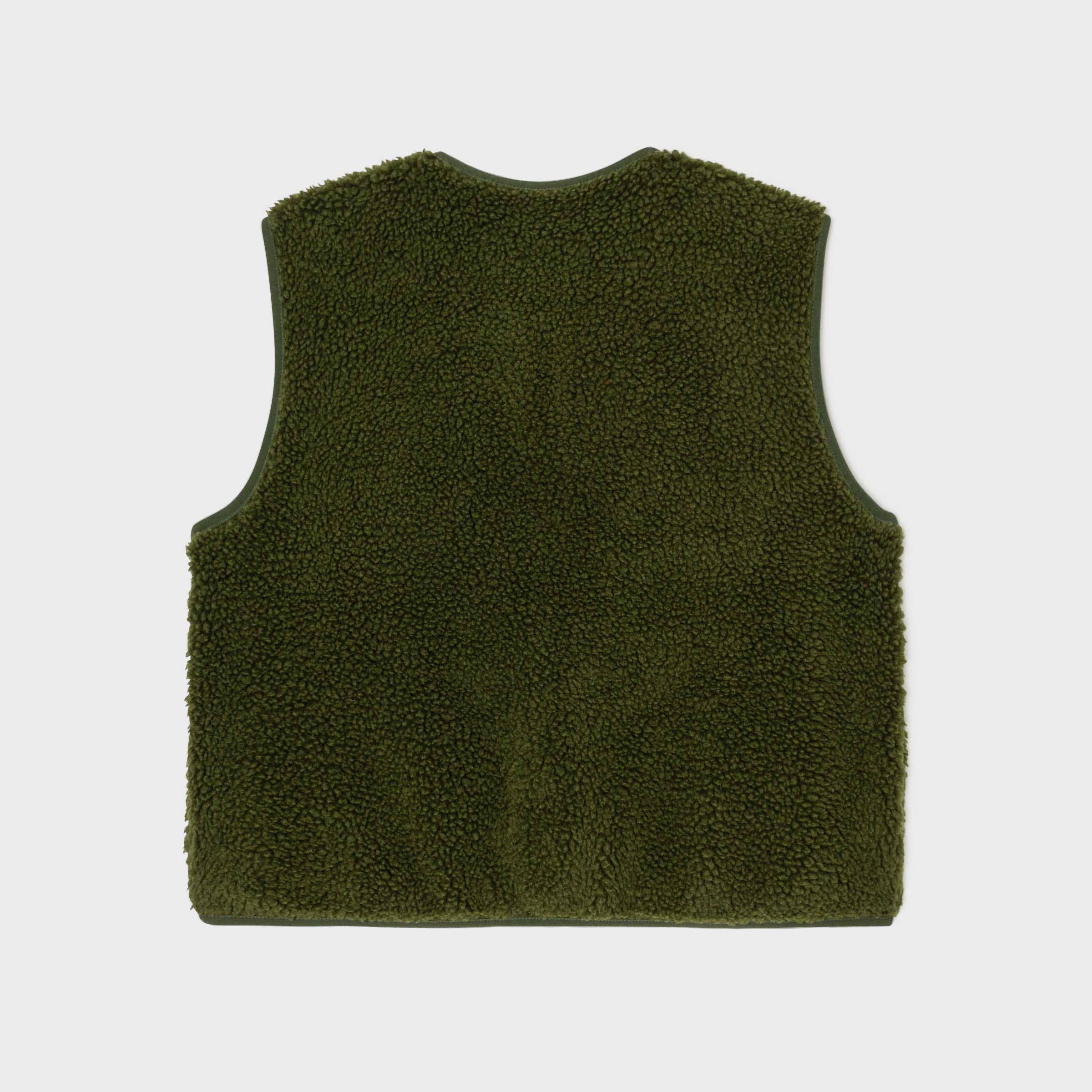 BILLYBELT - Venta al por mayor Chaleco de abrigo - Mujer - Chaleco sherpa sin mangas con cremallera para mujer en color caqui8