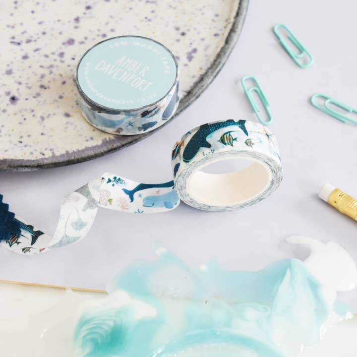 Amber Davenport Art - Wholesale Washi Tape - Sea Life Washi Tape