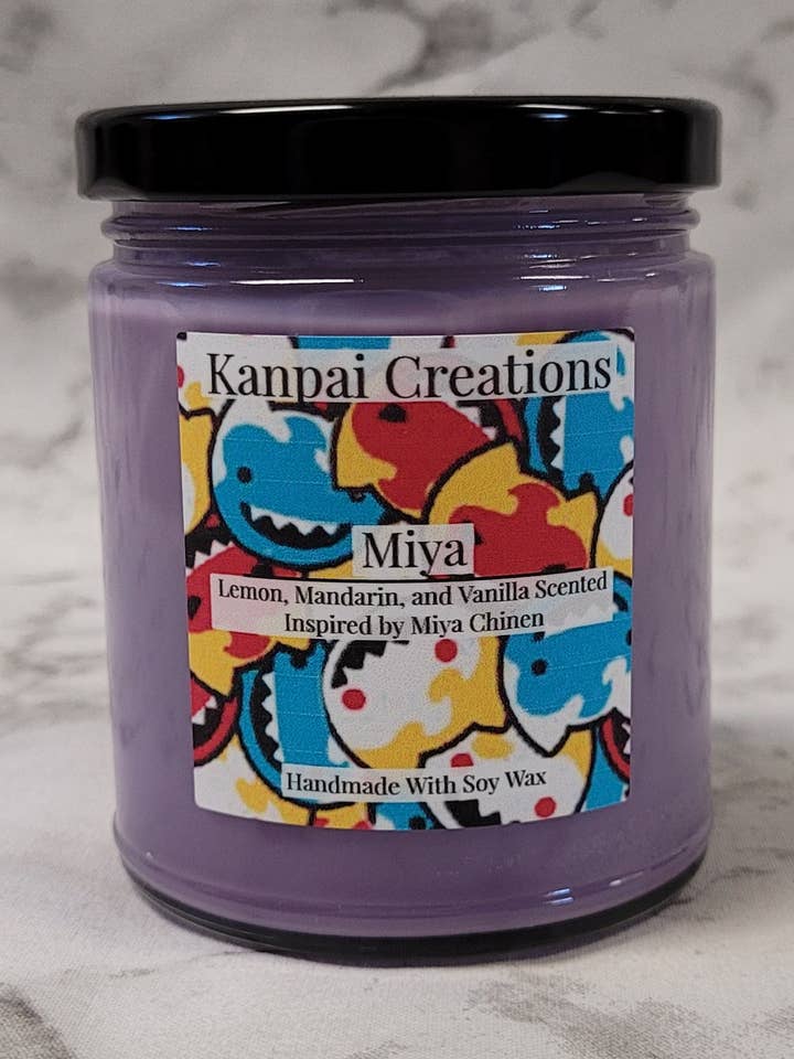 Vela inspirada em anime Miya Lemon Mandarin Vanilla por atacado de Kanpai Creations