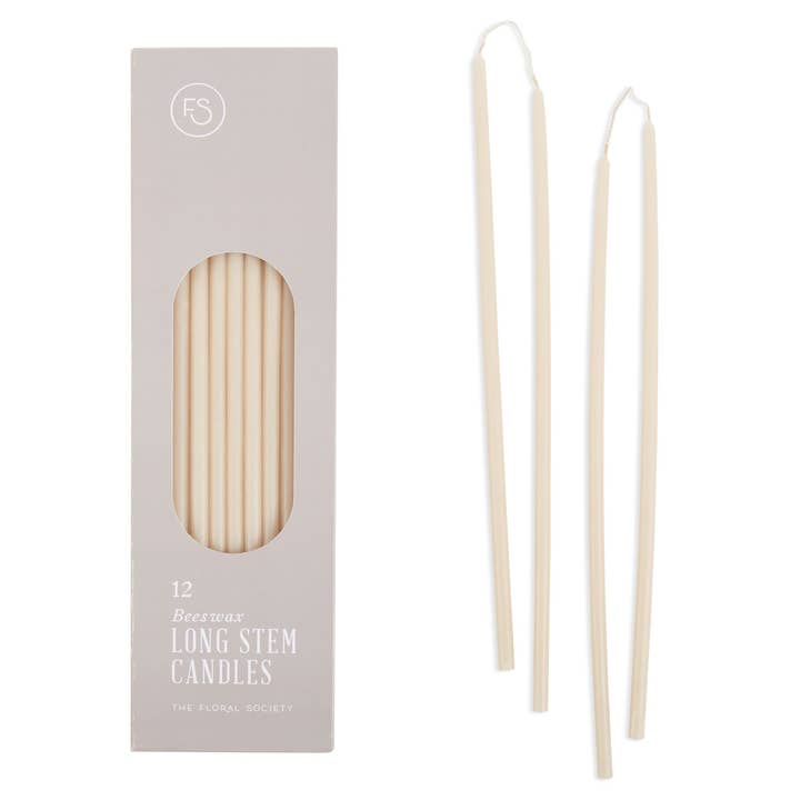 The Floral Society - Wholesale Tapered candle/candlestick - Beeswax Long Stem Candles2
