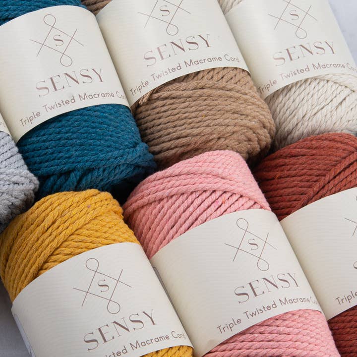 Sensy - Wholesale Yarn - Sensy Premium 3mm - 100% Cotton 3 Strand Twisted Macrame