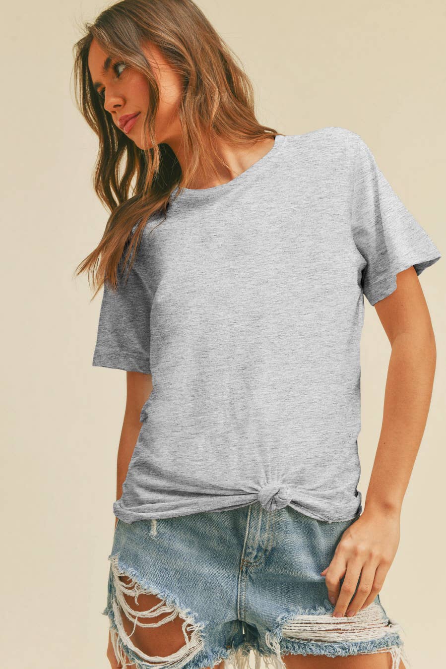 Honestee – wholesale T-shirt (utan tryck) – Dam – Klassisk kortärmad t-shirt utan tryck8