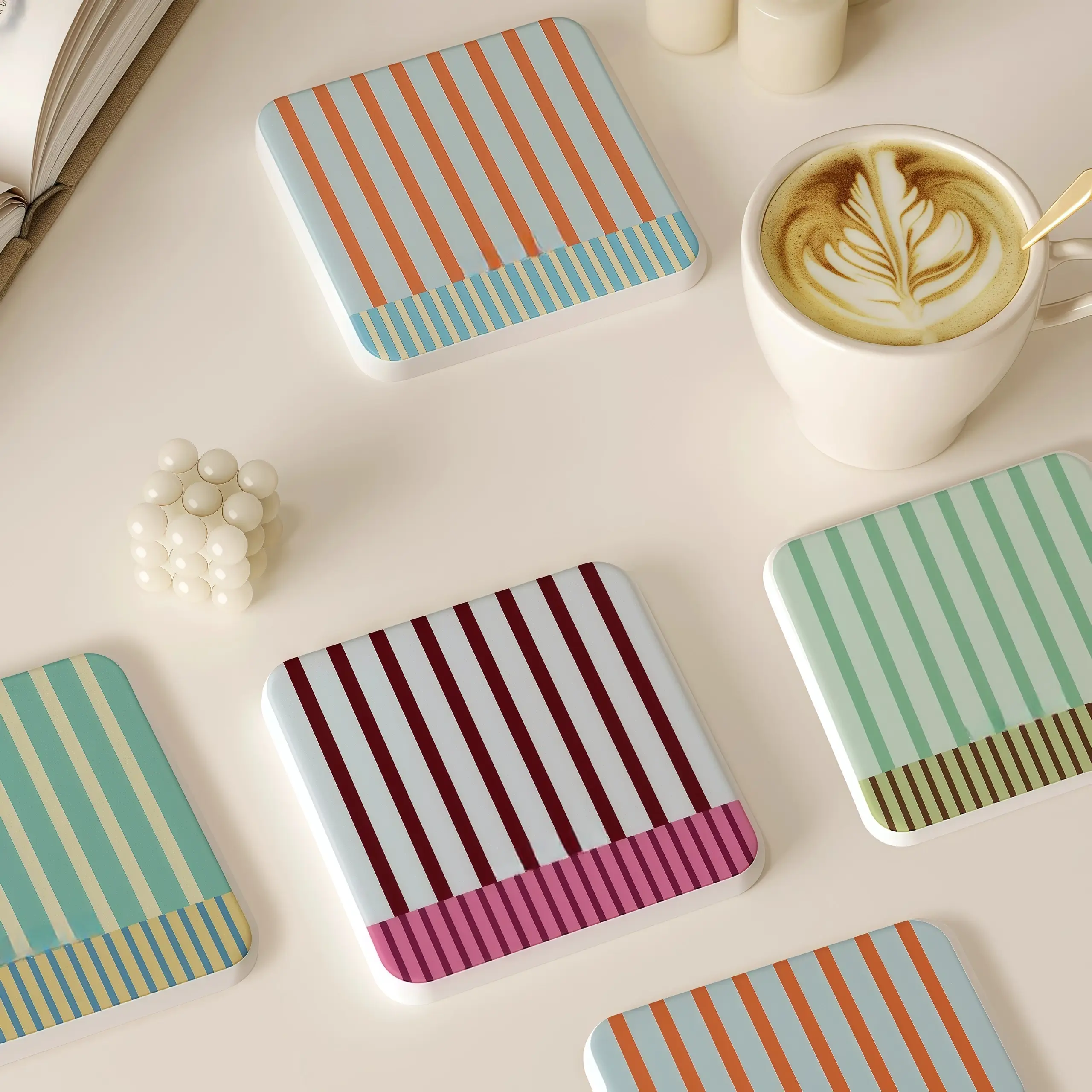 Otterware - Wholesale Coasters - Square Diatomaceous Earth Coasters (36 Styles)37