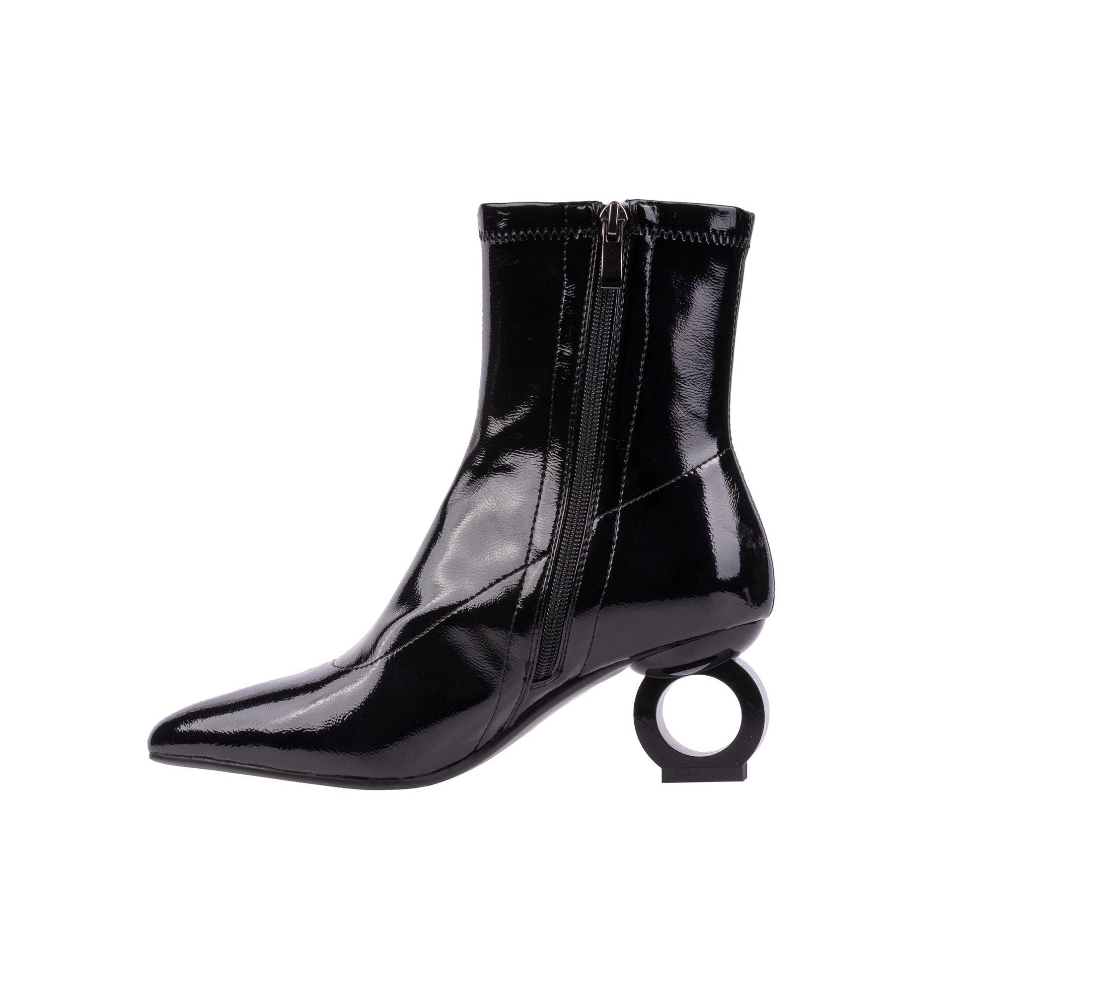 LADY COUTURE – Botins - Mulher por atacado – Botinha de salto metálico com círculo metálico Ninety Union GREECE12