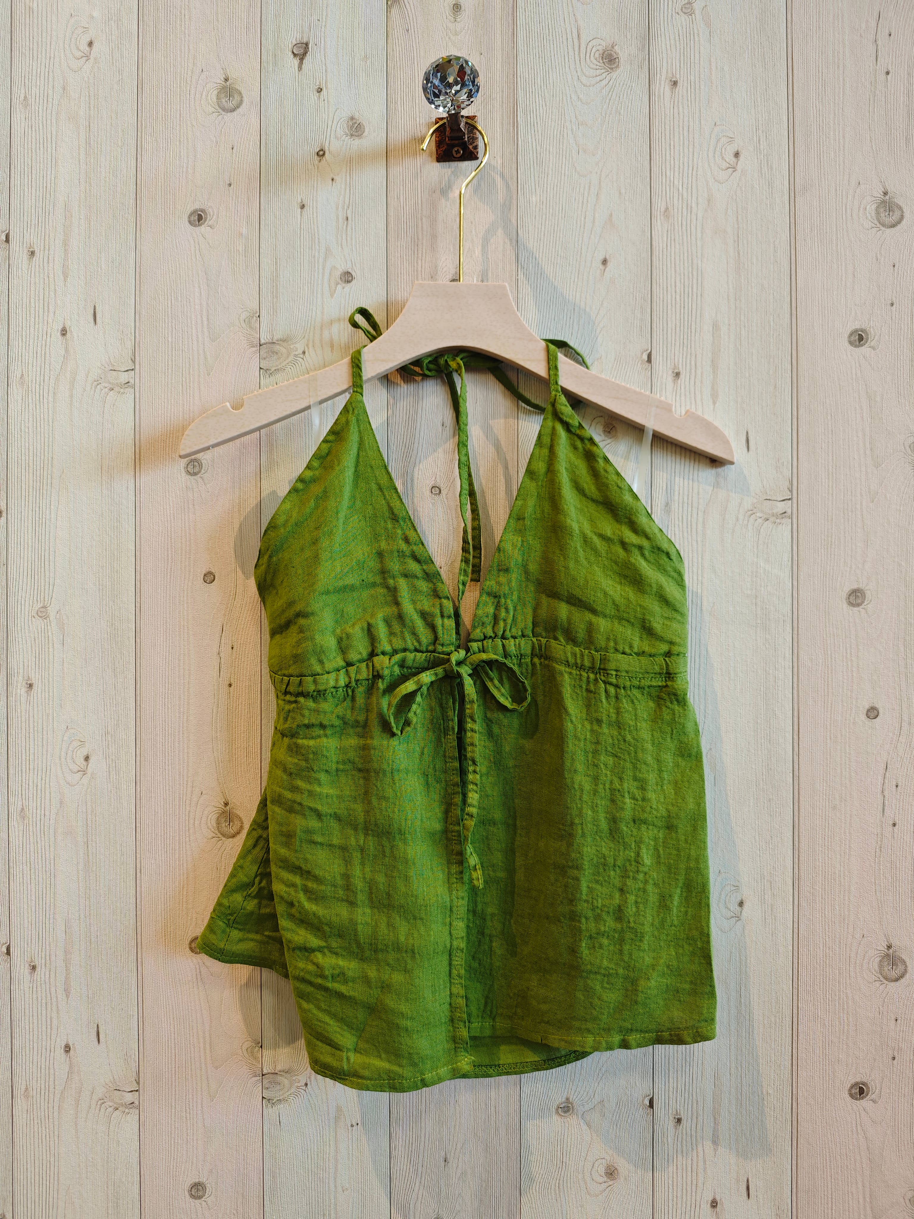 Linen & More - Vente Caraco – femme - T-shirt à bretelles ouvertes 100 % lin REF 215221