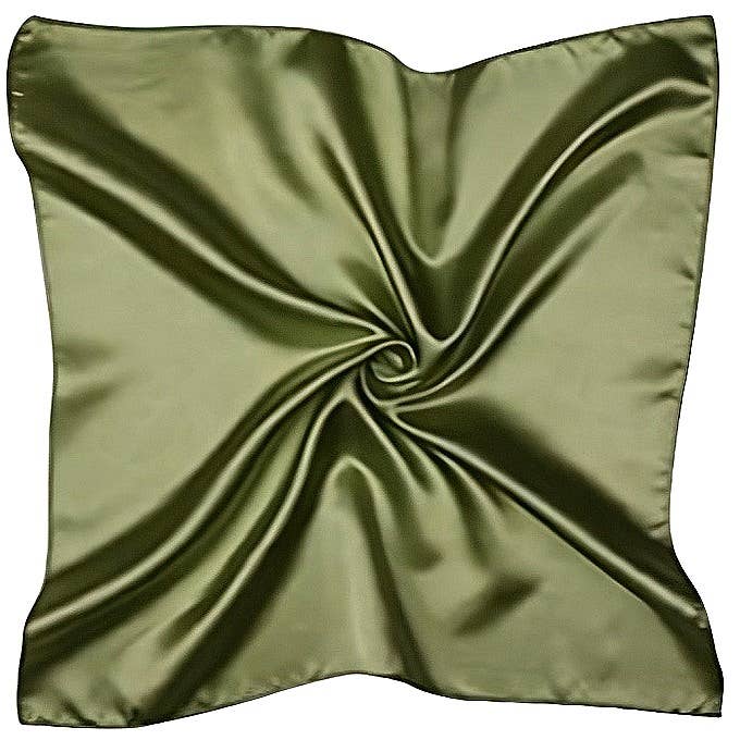 Diacly - Wholesale Scarf - Women's - Solid Color Silky Satin Square Scarf17