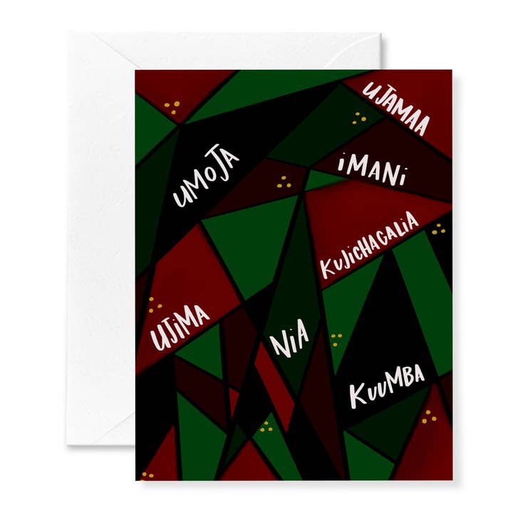 Announce Divinely - Wholesale Kwanzaa Card - Kwanzaa Principles Card
