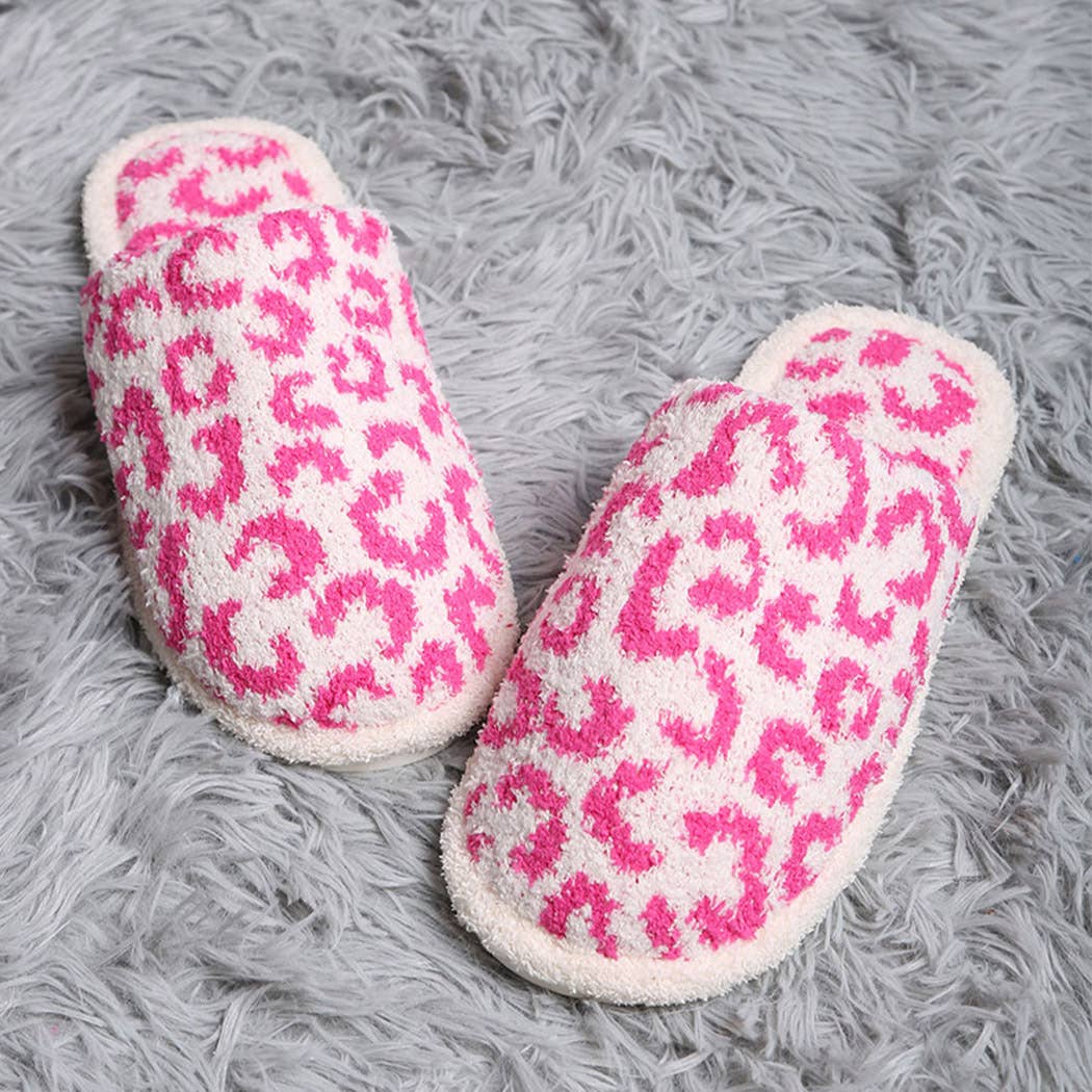 Fashion City - Vendita all'ingrosso Pantofole - Donna - Pantofola invernale con motivo leopardato morbido12