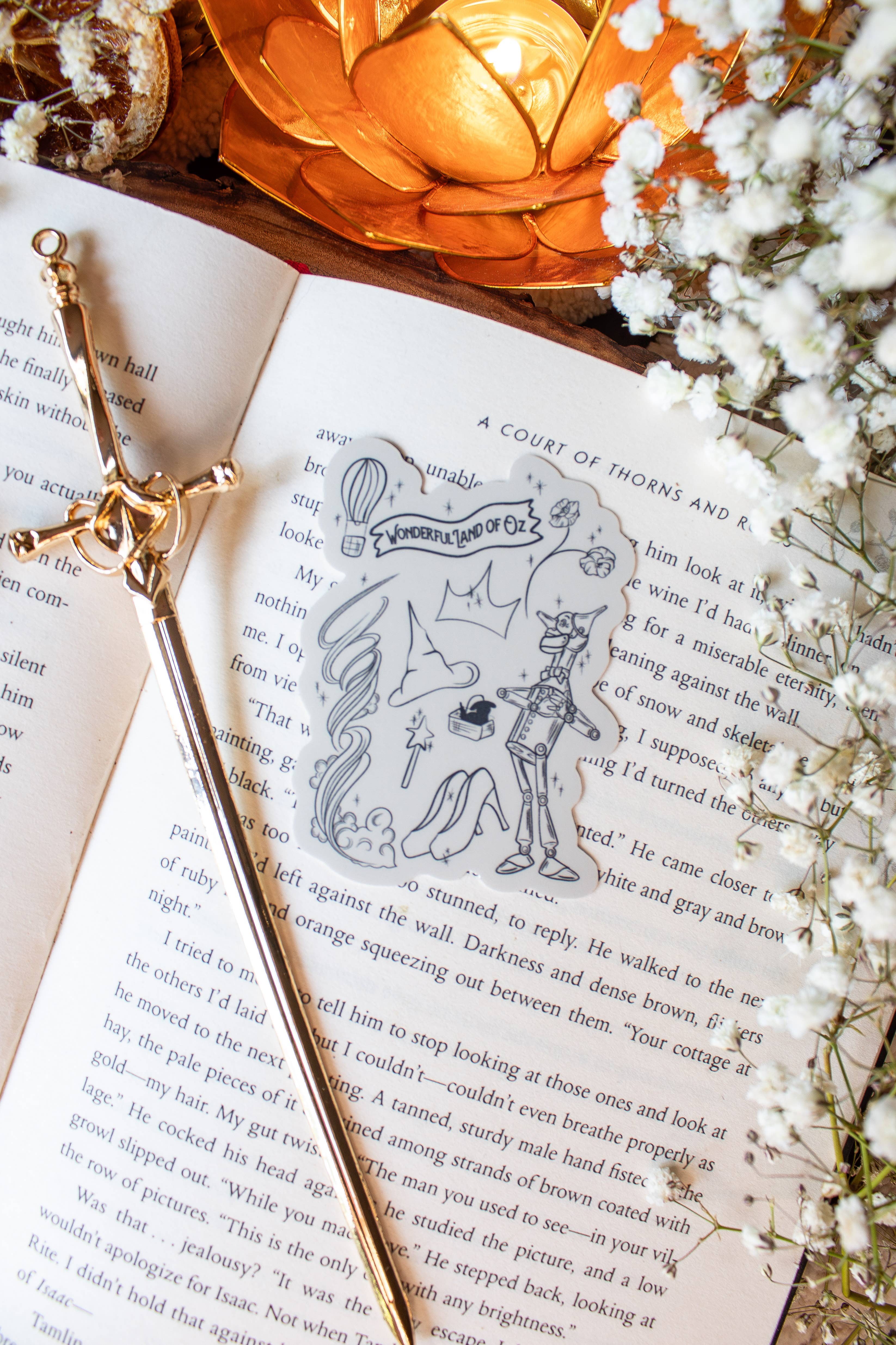 Meaggie Moos - Wholesale Sticker - Wizard of Oz Doodles Bookish Vinyl Sticker0