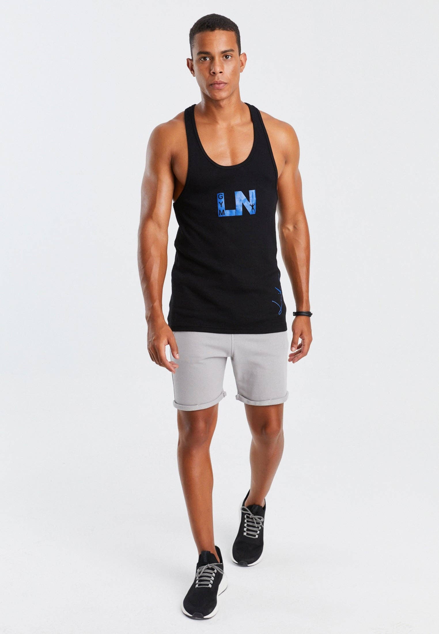 Leif Nelson GmbH - Wholesale Hemd - Heren - Heren gym stringer LN-620510