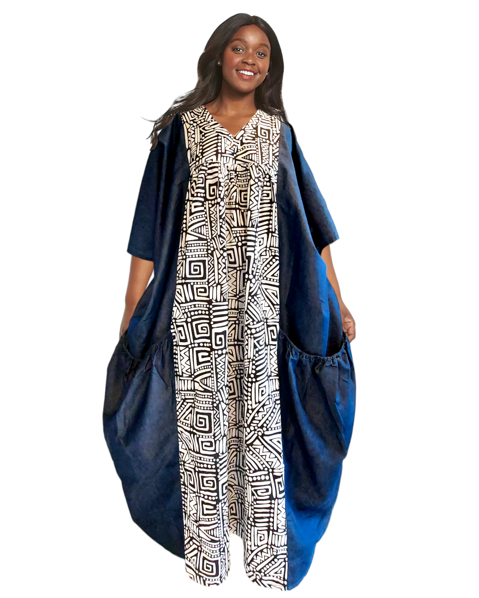 India Batik - Wholesale Kaftan - Women's - Kaftan Bubu Maxi Dress - 7650D0