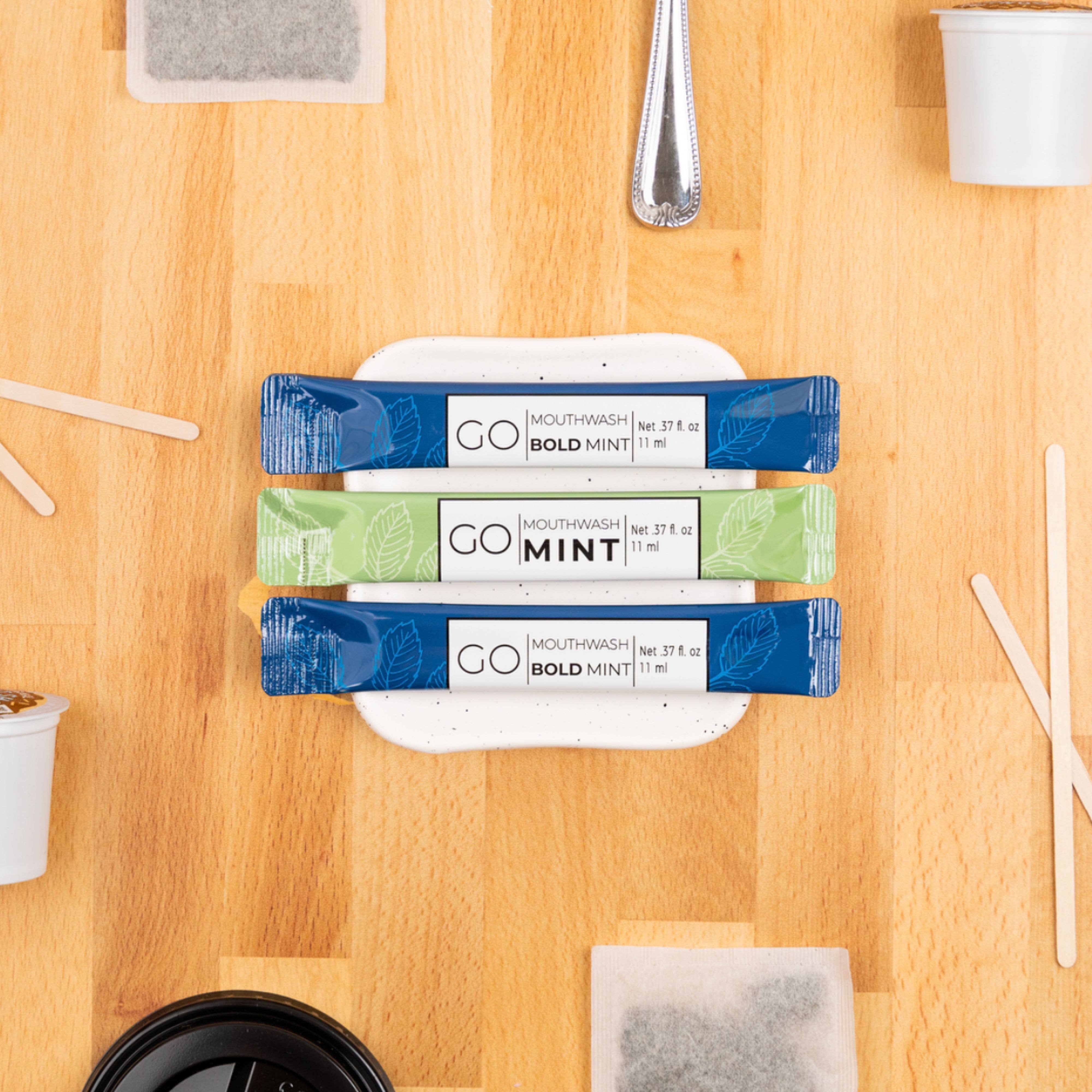 Go Mouthwash - Vente Bains de bouche - Rince-bouche Smooth Mint Go en vrac, 250 pièces1