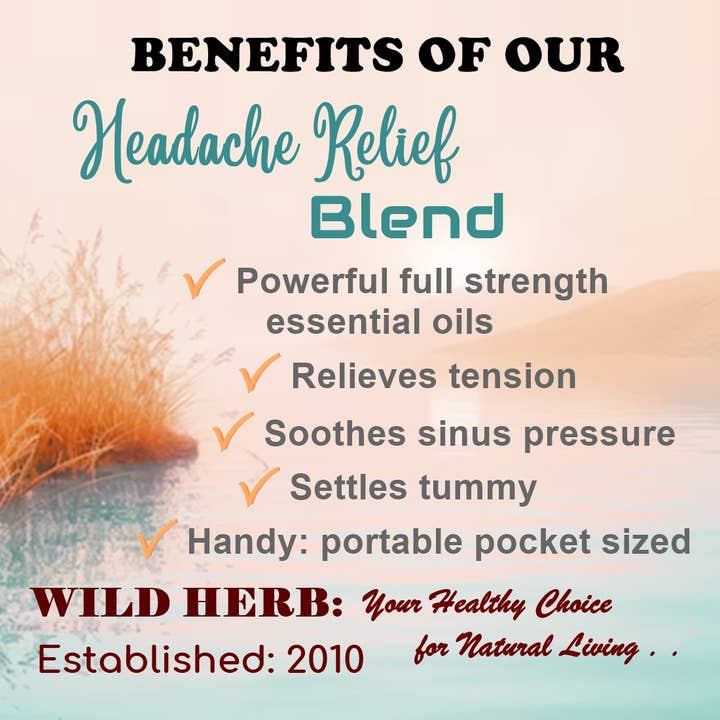 Wild Herb Soap Co - Wholesale Essential oil roll-on - Natural Headache Relief Roller Bottle Essential Oils2