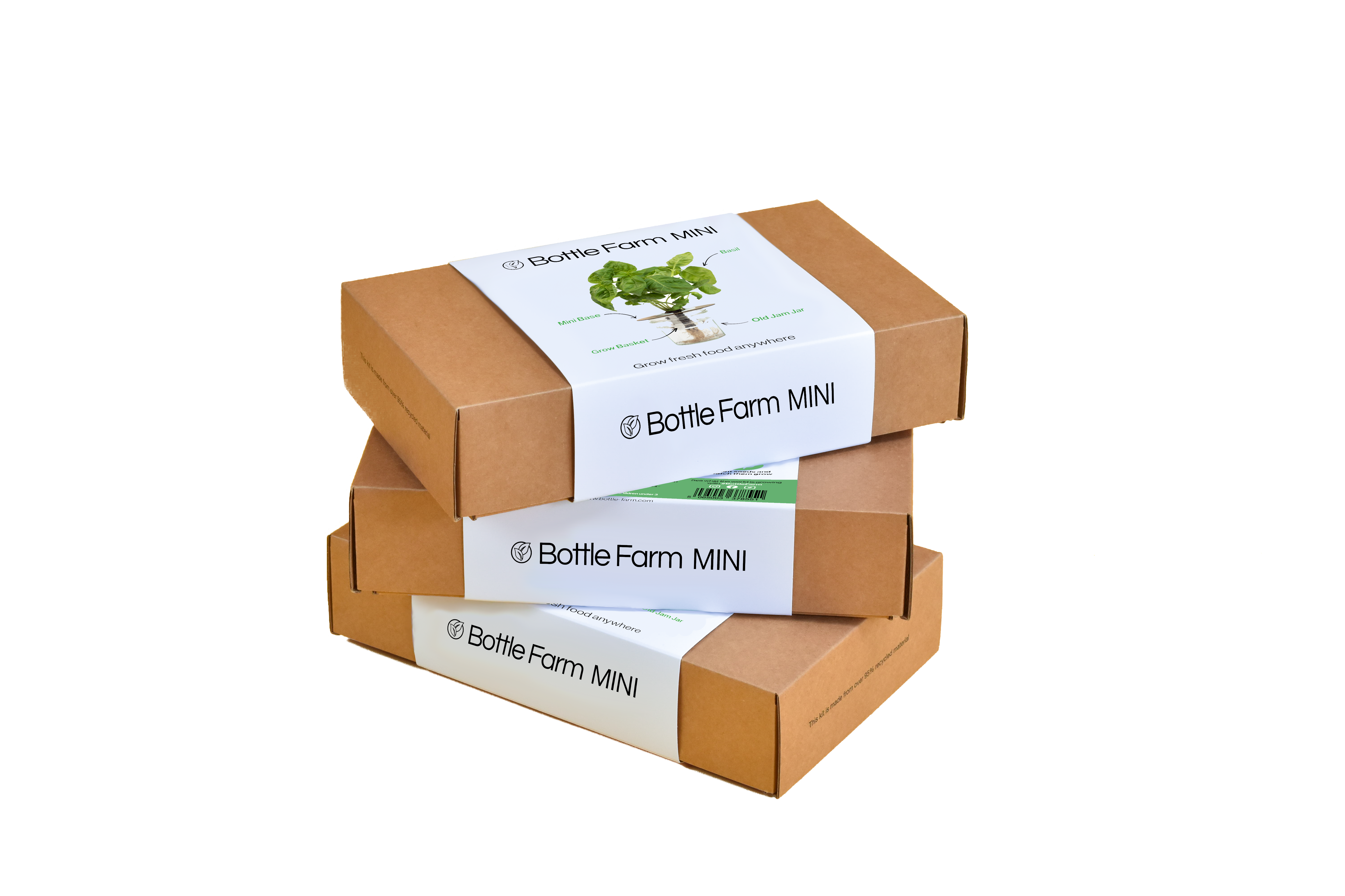 Shroot: Kabloom Seedboms - Wholesale Plant Seeds - Bottle Farm Mini Kit - Indoor Hydroponic Herb Basil Grow Kit1