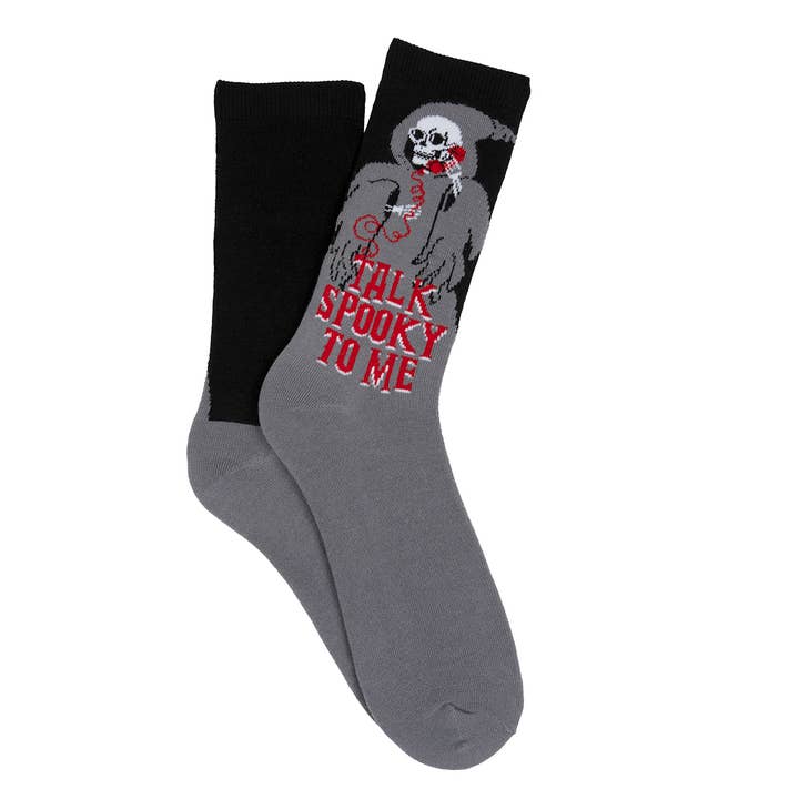 Everything Legwear Halloween Talk Spooky to Me Crew Sock for wholesale by Everything Legwear