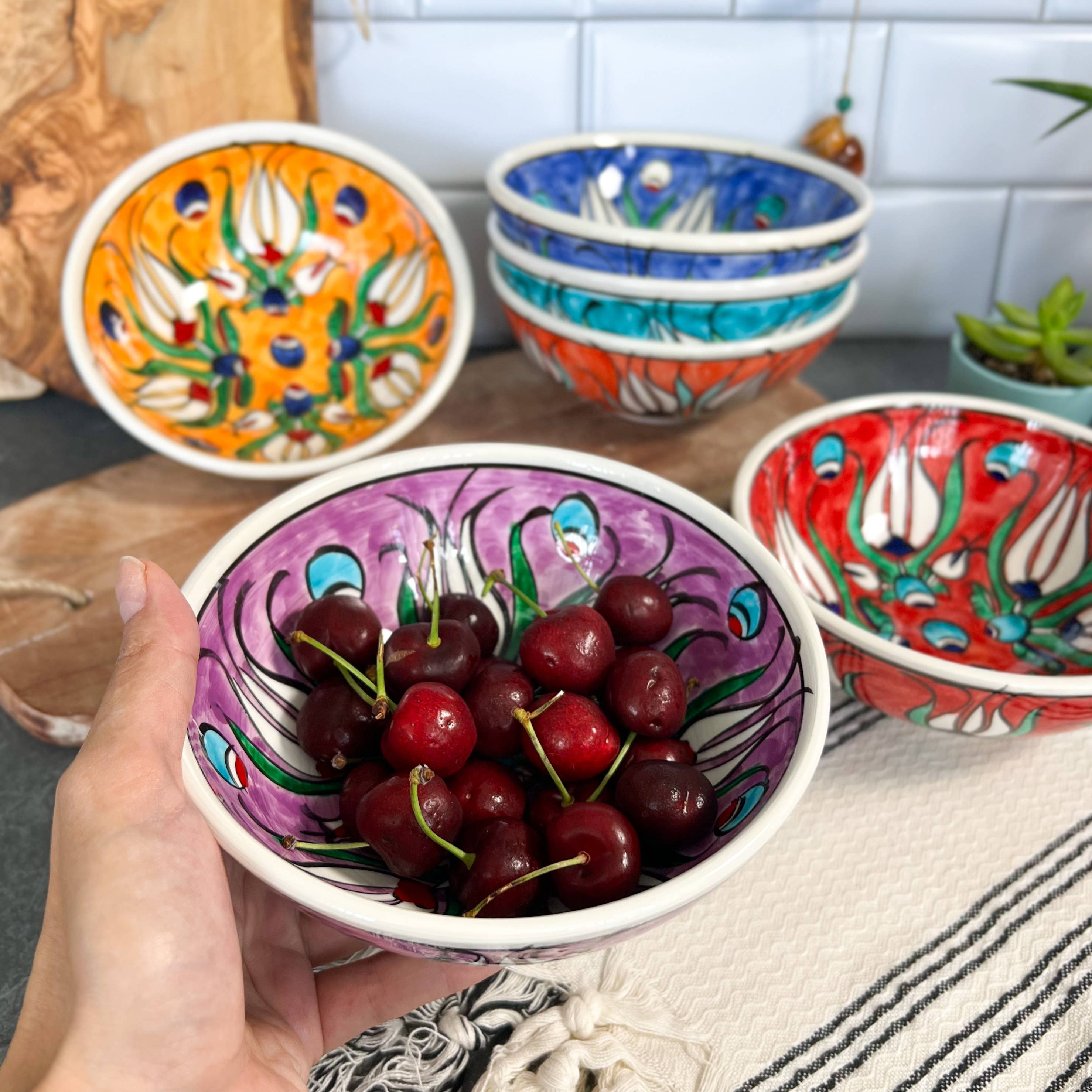 Umays Boho - Wholesale Bowl - Large Ceramic Bowl, Handmade Ceramic Bowl, Kitchen Decors4