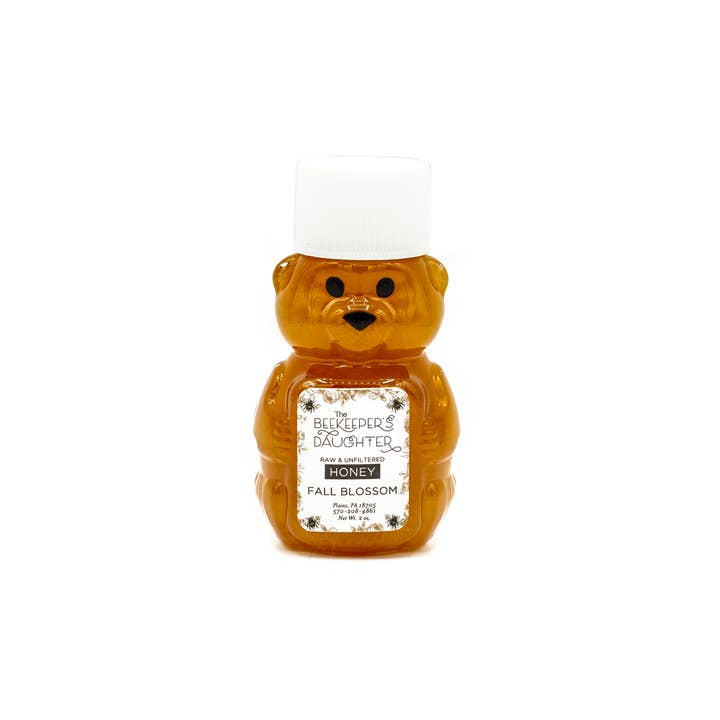 The Beekeeper's Daughter - Wholesale Honey - Mini Honey Bear- Raw Fall Blossom Honey1