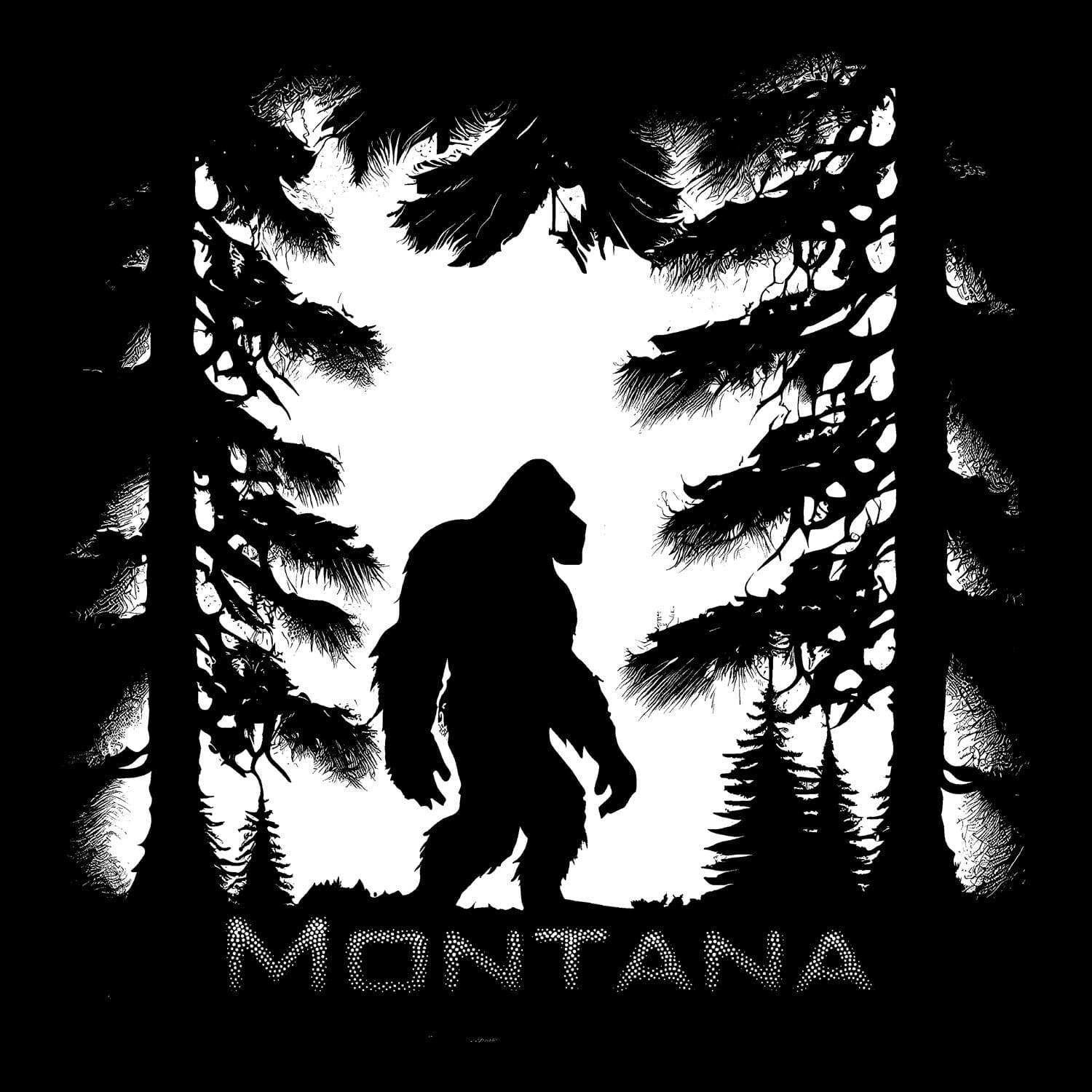 Blue Peak Creative - Wholesale Hoodie - Men's - Bigfoot Dark Forest - Sustainable Recycled Fleece Hoodie1