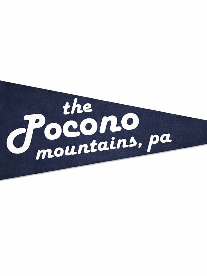 Pocono Mountains Klassisk Vimpel Flagga i Filt (9x24) för wholesale av Made By Scratch Crafts