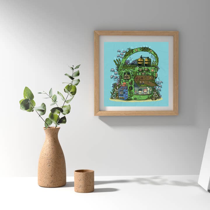 sushiboiiiyy – Großhandel Kunstdruck – Ponyo Eimerladen 8x8 Kunstdruck0