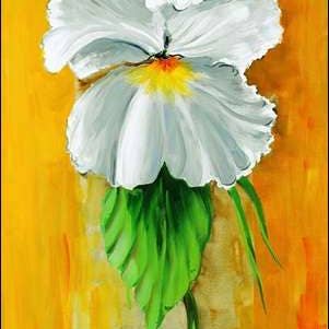 Bernardino Gianola - Flor Única em Pansè Branco Vertical por atacado de Migneco & Smith