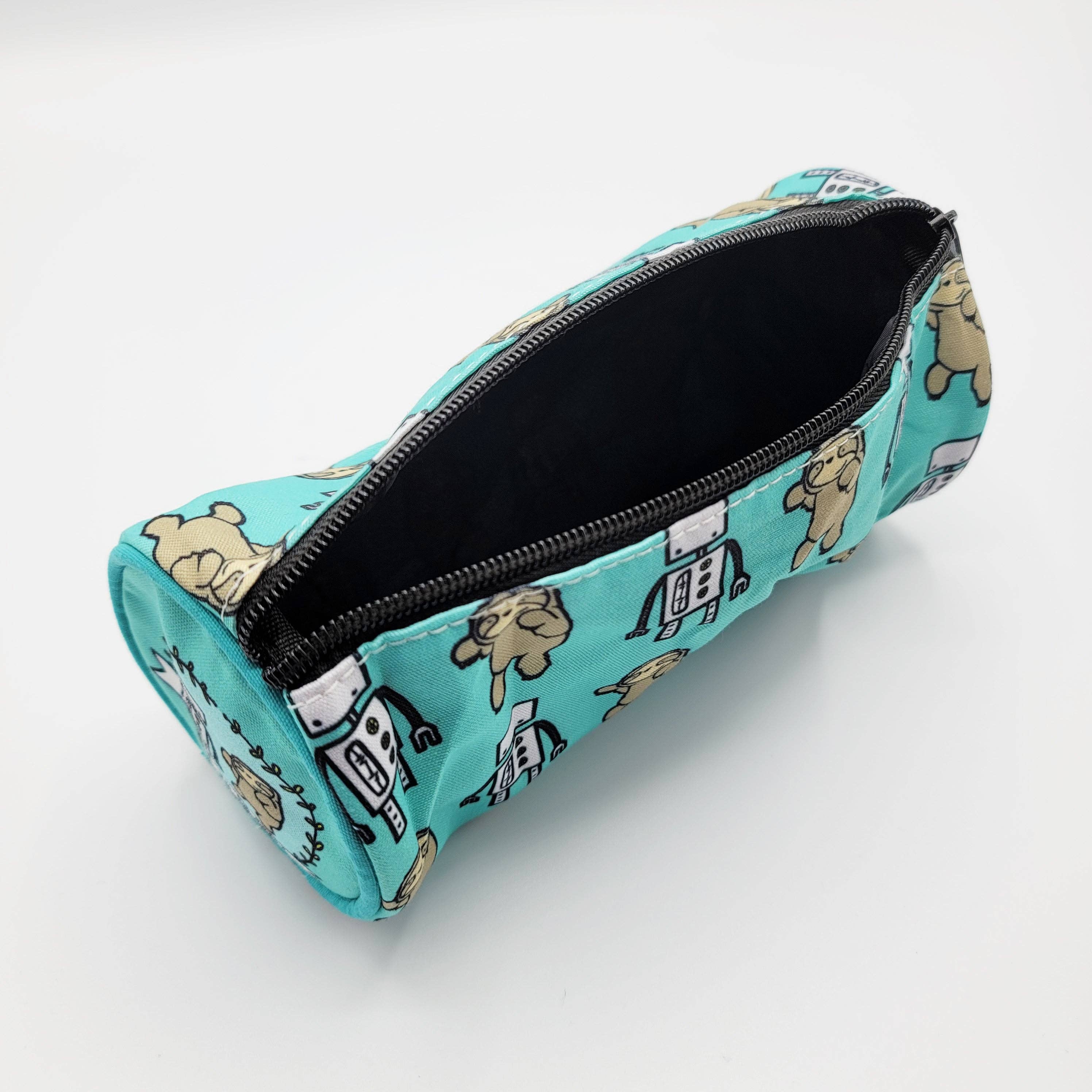 La Ru - Wholesale Pencil Case/Pouch - Robot vs Sloth Pencil Case1