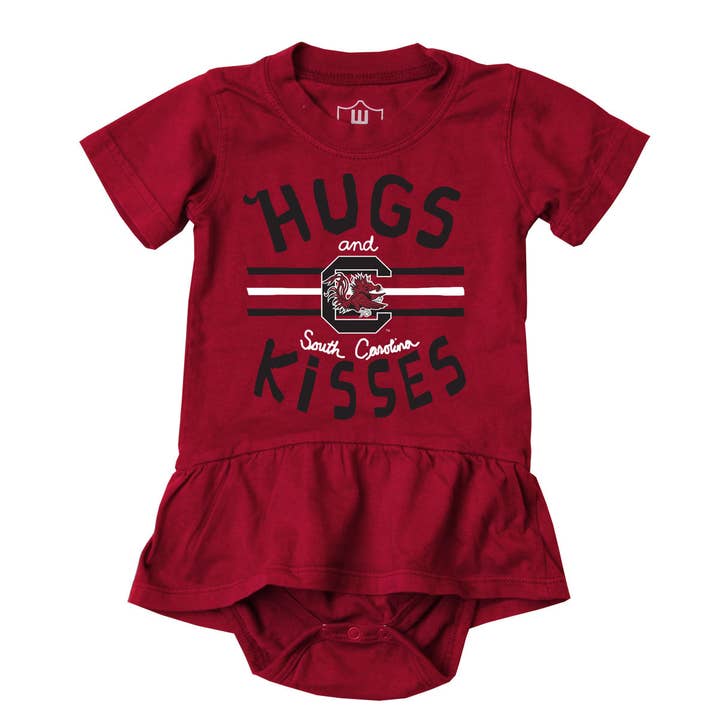 South Carolina Gamecocks Infant SS Ruffle Hopper for wholesale by Wes and Willy