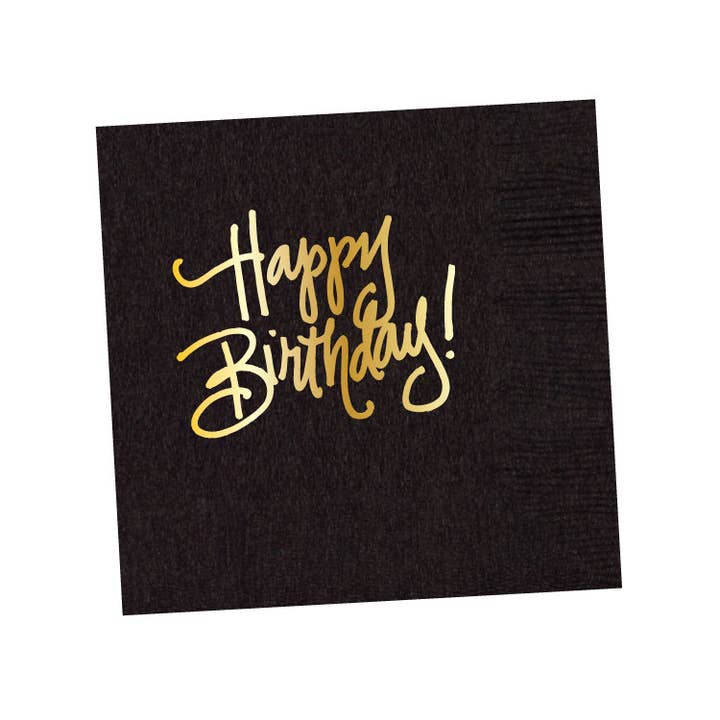 Natalie Chang - Wholesale Disposable Napkin - Happy Birthday! (16 colors) | Napkins5