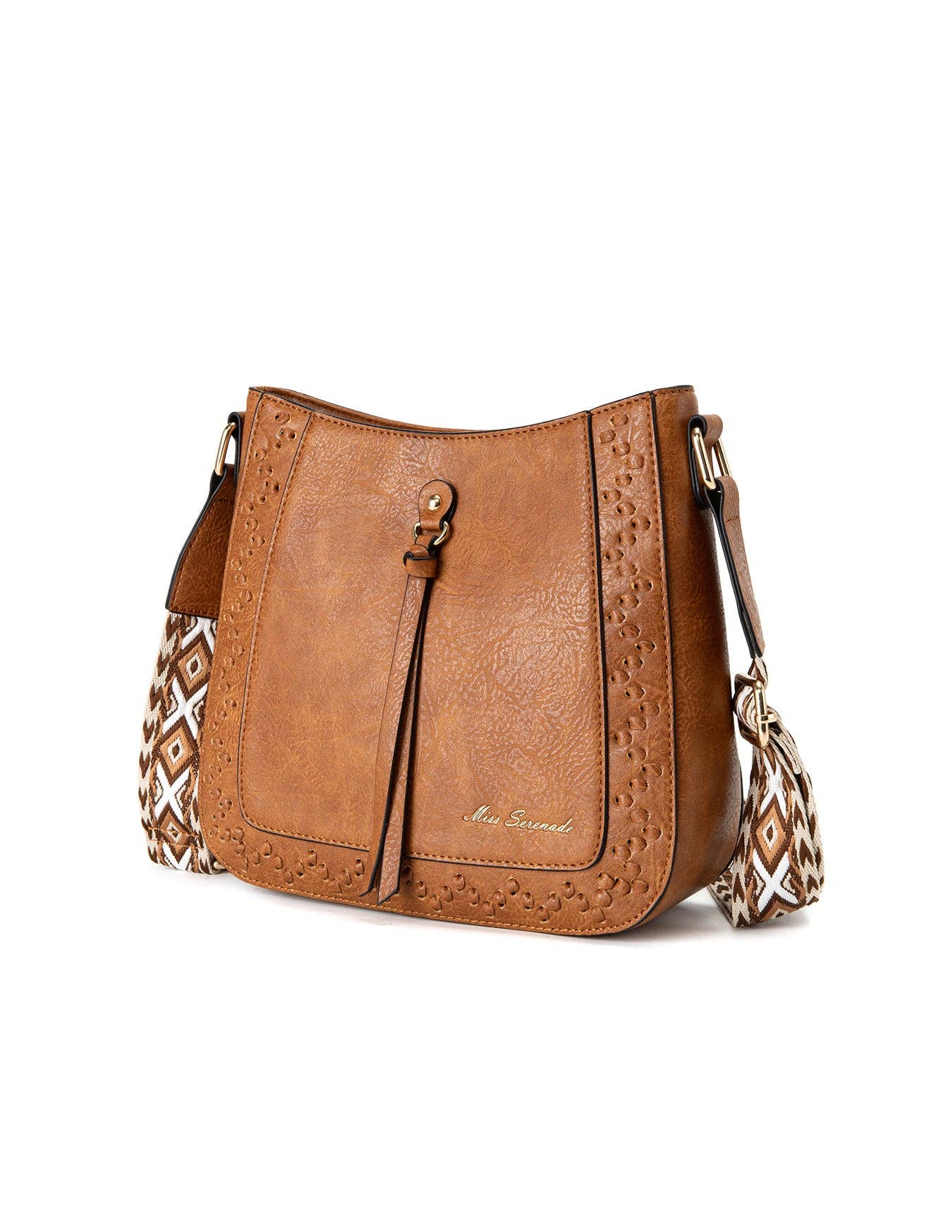 Tan ROCHELLE VEGAN SHOULDER/XBODY BAG- XB-2361-TAN- NEW IN for wholesale on Faire1