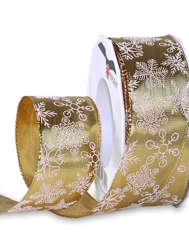 Vancouver 20 m rulle 40 mm guld blank tape med wire for engroshandel hos C.E. PATTBERG GmbH & Co. KG