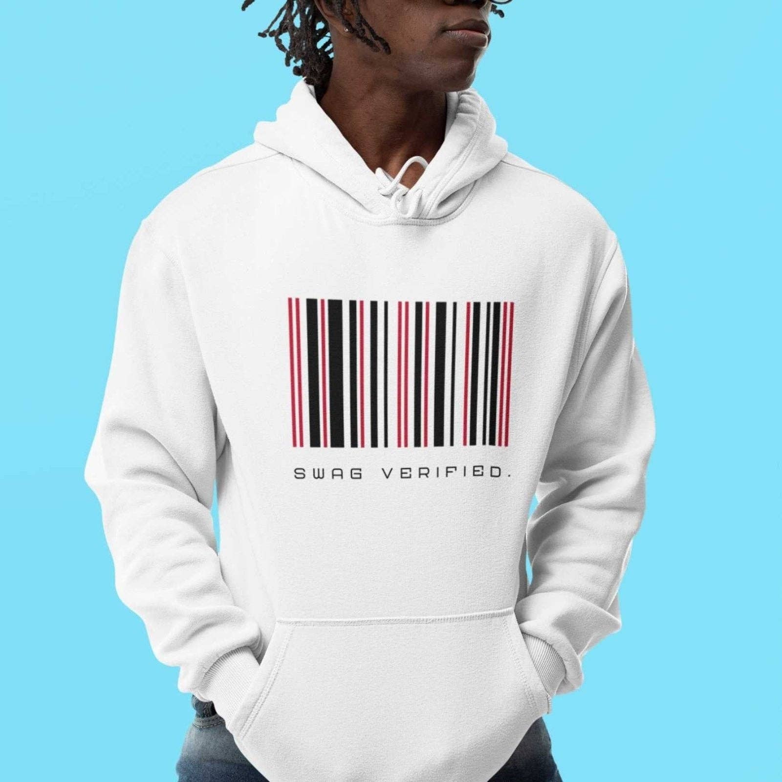 Ohhh So Swag - Wholesale Hoodie - Unisex - Swag Verified. Barcode Unisex Premium Pullover Hoodie | CA17