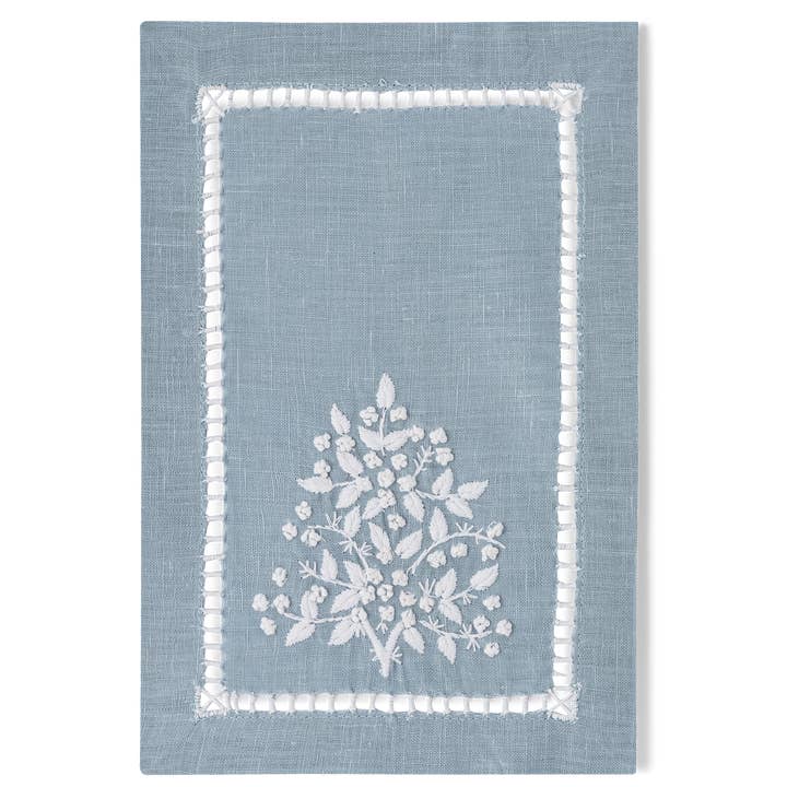 Henry Handwork - Wholesale Dinner & Cloth Napkin - Jardin Linen Oblong Cocktail Napkin