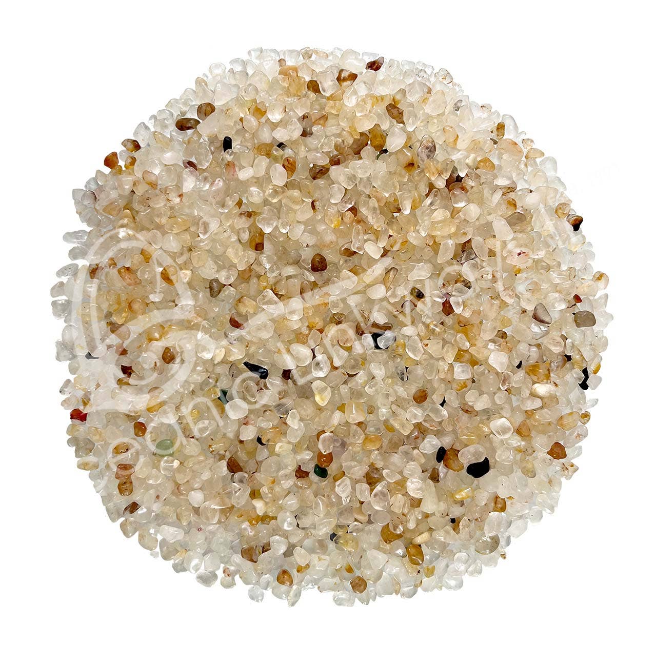 Oceanic Linkways Inc - Wholesale Spiritual Stone/Crystal - (KG)TUMBLED CHIPS - GOLDEN HEALER QUARTZ 6-11 MM