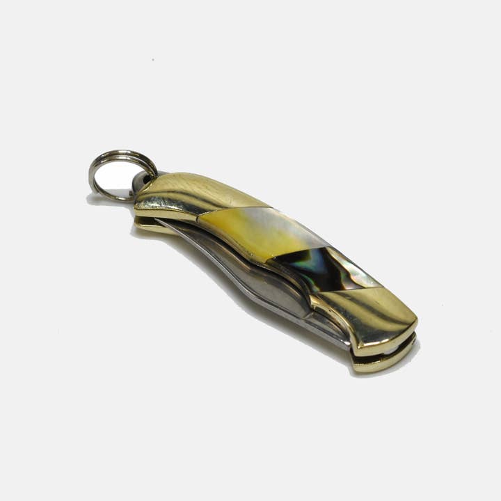 Curated Basics - Wholesale Pocket Knife/Holder - Assorted Mini Inlay Folding Knife4
