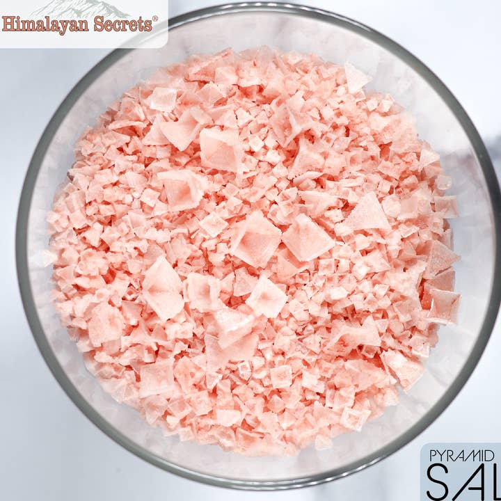 Pink Himalayan Pyramid Flake Salt - Bulk 12 KG (26 LBs) for wholesale by Himalayan Secrets