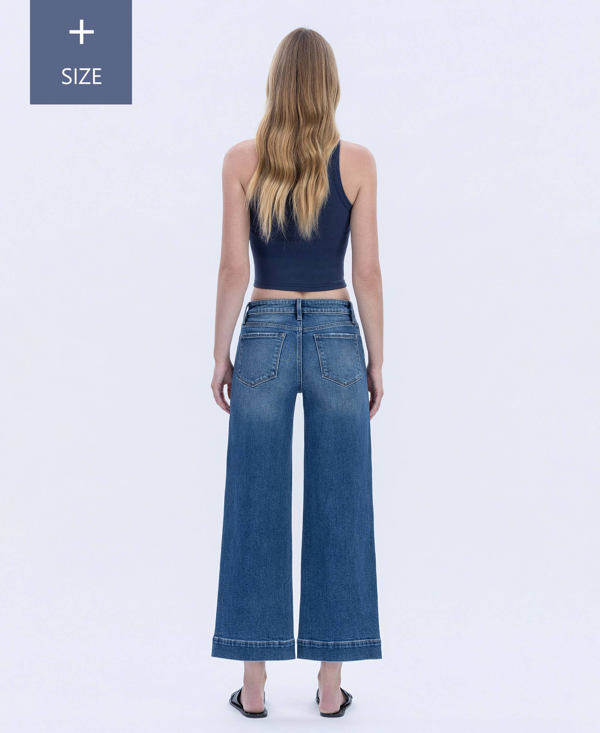 MESMÉRISME JEAN LARGE TAILLE HAUTE PLUS SIZE LV2005-P en vente sur Faire5