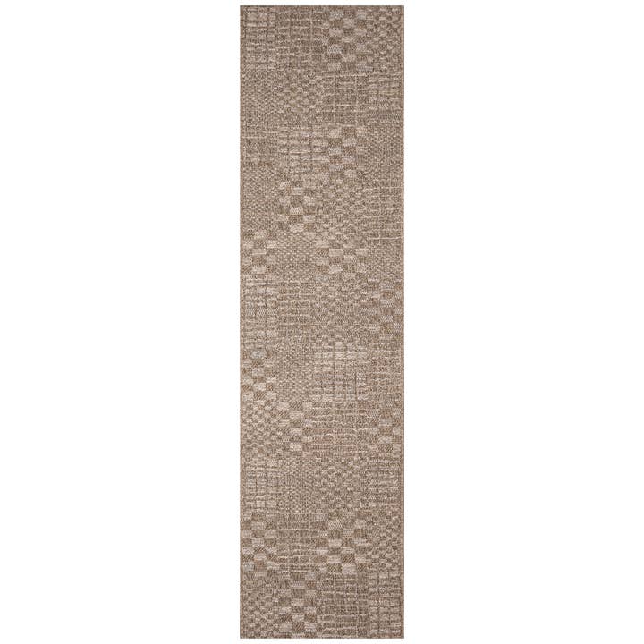 Orly Patchwork Indoor/Outdoor Area Rug Natural for wholesale on Faire5