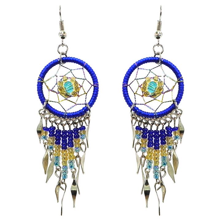 Pichincha - Vente Boucles d'oreilles pendantes - Boucles d'oreilles pendantes en métal à perles longues Daisy Dream Catcher3