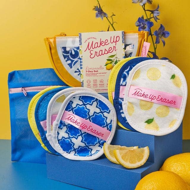 The Original MakeUp Eraser - Wholesale Make-up remover - Limoncello 7-Day Set & MakeUp Bag Gift Set | Summer1