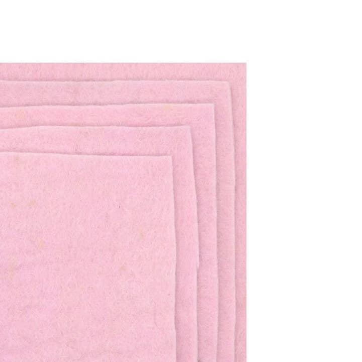 Woollyfelt - Wholesale Craft supplies - Soft Bright Pink Felt Sheets