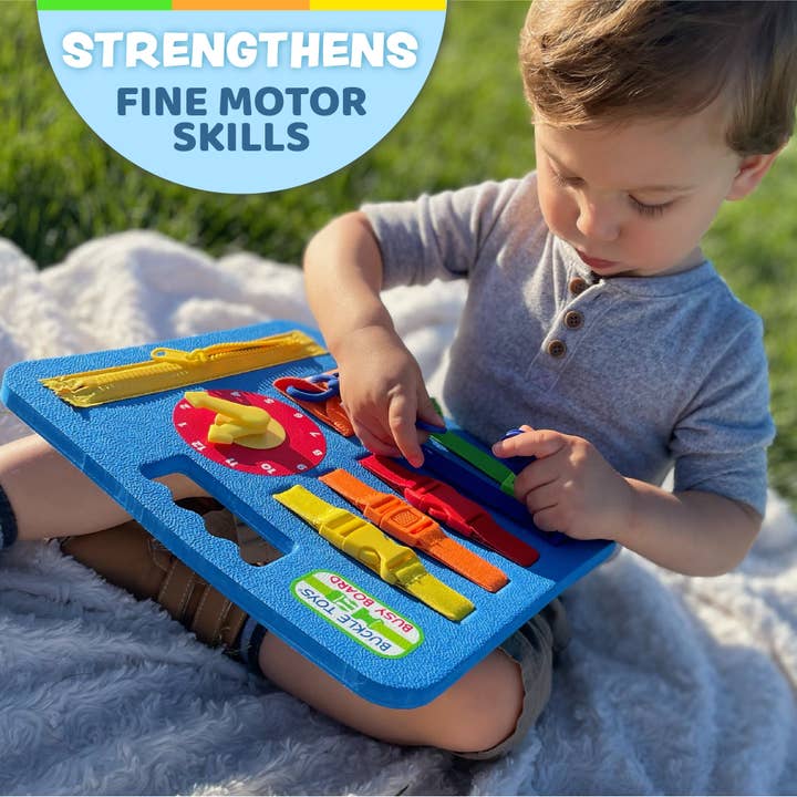 Buckle Toys - Wholesale Toy Set - Kids - Busy Board Blue3